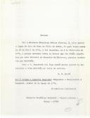 Petição do bacharel de Francisco Franco Pereira para que lhe seja passada certidão do seu serviço no cargo de juiz de fora da vila de Mafra do qual tomou posse em 15 de abril de 1771.