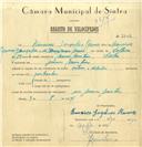Registo de velocípede de marca Artur & Valadas, com o nº 7242, em nome de Francisco Gonçalves Ramos, morador em Mem Martins.