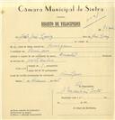 Registo de velocípede de marca Oriental, com o nº 7532, em nome de João José Luís, morador em Pernigem.