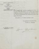 Ofício dirigido ao presidente da Câmara Municipal de Colares proveniente de Cipriano Lopes Andrade, secretário geral, enviando cópia da portaria sobre o fornecimento pessoal e material da administração do concelho de Colares.
