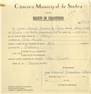 Registo de velocípede de marca Aprilia, com o nº 7600, em nome de José Manuel Gonçalves de Oliveira, morador em Pedra Furada.