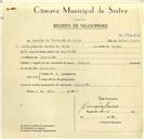 Registo de velocípede de marca Zundap, com o nº 10050, em nome de Augusto da Conceição da Silva, morador em Algueirão.