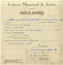 Registo de velocípede com o nº 8168, em nome de Fernando da Conceição Freire, morador em Francos.