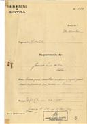 Reconstrução de moradia no Cacém em nome de Jerónimo Ignácio Cintra com o Processo nº OB 524/1921, com a licença de construção nº 341 de 31/12/1921.