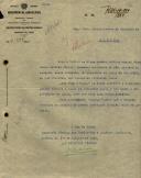 Ofício do Inspetor Técnico das Industrias e Comércio Agricolas, ao Administrador do Concelho de Sintra, pedindo para intimar Manuel Francisco Catalão Júnior, vendedor ambulante de pão, morador em Maceira, ao pagamento de 65$00, pedindo também a devolução da importância da multa.