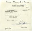 Registo de velocípede com o nº 8453, em nome de Vicente José Miguel, morador em Rebanque.