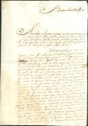 Carta dirigida a Domingos Pires Bandeira proveniente de um primo que se encontrava na Covilhã a propósito de uma procuração.