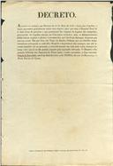 Decreto passado por D. Pedro no Palácio do Ramalhão a ordenar aos administradores de capelas eretas em conventos extintos que entreguem ao Hospital Real de São José a importância dos encargos que não tiverem satisfeito até ao presente bem como os encargos futuros.