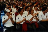 Comemoração do lançamento da primeira pedra da casa das seleções de Sintra, com a presença da  equipa da Seleção Nacional de futebol.