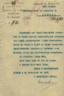 Ofício do Secretário Geral da 3ª Repartição do Governo Civil de Lisboa, [...],                          ao Administrador do Concelho de Sintra, referente ao encerramento do futebol Clube de Rio de Mouro e Queluz, por não terem licença para tal atividade.