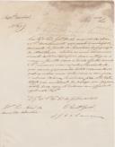 Ofício de A. João Pedro da Camara, Secretário Geral da Repartição Central do Governo Civil de Lisboa, ao Administrador do Concelho de Sintra, pedindo para ser devolvido o orçamento da Junta de Paroquia da freguesia de Montelavar, relativo ao ano económico de 1860 a 1861.