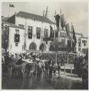 Burricada saloia no Largo Rainha Dona Amélia junto ao Palácio Nacional de Sintra.