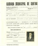 Registo de matricula de carroceiro de 2 ou mais animais em nome de Domingos Lourenço Duarte, morador em Santa Susana, com o nº de inscrição 2350.