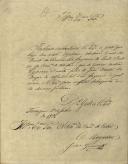 Ofício de José Gomes, Regedor da Paroquia da Terrugem, ao Administrador do Concelho de Sintra, participando uma queixa de António Gomes, da quinta da Saramenha, freguesia de Santo Isidoro, contra Cipriano Duarte, filho de João Duarte, de Alcolombal.