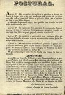 Postura municipal sobre a utilização de balanças na venda de pão.