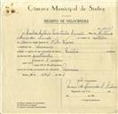 Registo de velocípede de marca Martex, com o nº 10001, em nome de Carlos António Martinho Simões, morador em Maceira.