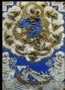Núcleo Urbano antigo de Arrutela. Igreja Paroquial de Nossa Senhora da Consolação. Pormenor do tecto de estuque policromado