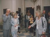 Edite Estrela, presidente da Câmara Municipal de Sintra, com Maria de Belém, Ministra da Saúde, na receção à comitiva de Cuba para assinatura do protocolo de geminação de Sintra com La Habana Vieja em Seteais.