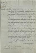 Circular dirigida ao presidente da Câmara Municipal de Belas proveniente de José António Lopes, secretário geral do distrito administrativo, referente ao mapa da receita e despesa do ano de 1836.