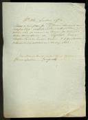 Carta de Marcos Simões dirigida a José Máximo dos Reis a propósito do pagamento de renda de um prazo em Negrais adquirido por este em praça pública.