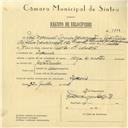Registo de velocípede de marca Olga com motor, com o nº 5877, em nome de José Manuel Gomes Nascimento, morador em Eugaria.