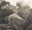 Vista parcial da alcáçova do Castelo dos Mouros em Sintra.