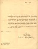 Circular do Secretário da Comissão do Centenário da India, Costa Goodolfhim, ao Administrador do Concelho de Sintra, referente ao congresso das misericórdias de todo país.