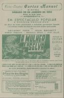 Programa do filme "A Mulher e a Selva" realizado por Zoltan Korda com a participação de Gregory Peck, Joan Bennett, entre outros.