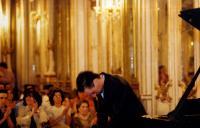 Concerto de piano de Pedro Burmester, na sala da música no Palácio Nacional de Queluz, durante o Festival de Música de Sintra.