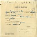 Registo de velocípede de marca Atlantic com motor, com o nº 6043, em nome de Herculano João da Cruz, morador em Lameiras.