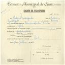 Registo de velocípede com o nº 4730, em nome de António Morgado, morador em Ral.