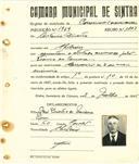Registo de matricula de carroceiro de 2 ou mais animais em nome de António Duarte, morador em Chilreira, com o nº de inscrição 1969.