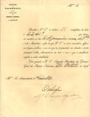 Ofício do Chefe do Ministério da Fazenda, A. J. de Campos Magalhães, ao Administrador do Concelho de Sintra, solicitando que sejam afixadas as listas dos foros para venda, nos lugares públicos e nas portas das propriedades.
