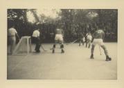 Jogo de hoquei em patins entre Sintra e Cascais no Parque da Liberdade em Sintra.