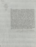 Cópia impressa de circular do tesouro público, expedida pela 3ª repartição civil do governo civil, António Joaquim da Silveira Vilasboas, a propósito da portaria sobre o lançamento do imposto da décima.