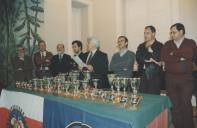 Entrega de troféus do Rally das Camélias na sala da Nau do Palácio Valenças.
