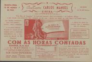 Programa do filme "Com as Horas Contadas" com a participação de Edmond OBrien e Pamela Britton.