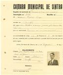 Registo de matricula de carroceiro 2 ou mais animais em nome de António Hipólito Filipe, morador no Mucifal, com o nº de inscrição 1581.