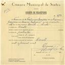 Registo de velocípede com o nº 6193, em nome de Francisco da Purificação Granjeiro, morador em Baratã.