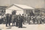 Inauguração do lavadouro de Lameiras com a presença do Visconde d' Asseca, entre outras personalidades.