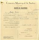 Registo de velocípede de marca Caravela com motor, com o nº 7388, em nome de Carlos Moreira, morador em Monte Santos.