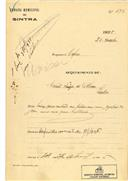 Construção de uma moradia nas Azenhas do Mar em nome de Celeste Fiúza de Abreu com o Processo OB nº 472/1925, com a licença de construção nº 109 de 27/10/1926.