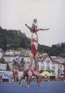 Sarau de ginástica no largo Rainha Dona Amélia em Sintra.