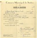 Registo de velocípede de marca Cicles Vilar com motor, com o nº 6727, em nome de Rogério Augusto Maia dos Santos, morador em Rua André Albuquerque, Sintra.
