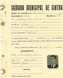 Registo de matricula de velocipedista em nome de Joaquim Jorge Júnior, morador no Penedo, com o nº de inscrição 2112.