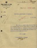 Ofício do Administrador do Concelho de Oeiras, ao Administrador do Concelho de Sintra, referente à cópia do relatório dos Bombeiros Voluntários Progresso de Barcarena.