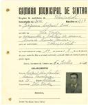 Registo de matricula de velocipedista em nome de Joaquim Miguel Dias, morador em Vila Verde, com o nº de inscrição 2041.