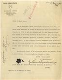 Ofício dirigido ao Administrador do Concelho de Sintra, proveniente do Secretário da Associação dos <span class="hilite">Bombeiros</span> Voluntários de Agualva-Cacém, José Figueiredo, solicitando licença para realizar uma festa no Largo da República em Sintra, cujo produto liquido reveste para esta Associação.