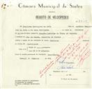 Registo de velocípede de marca Cuciolo, com o nº 8470, em nome de Evaristo Rodrigues da Cruz, morador em Rio de Mouro.