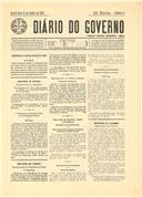 Diário do Governo, III série nº 9, com a publicação do aumento do capital da Companhia Sintra Atlântico de 135.000 escudos para 1.000.000 de escudos e também dos estatutos.